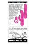 Sugar Bunny evolucionado: vibrador de conejo de 10 velocidades en rosa