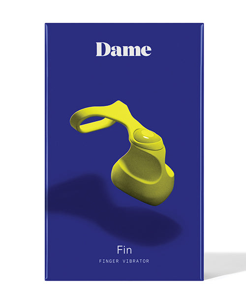 Dame Fin Finger Vibrator: Citrus Power & Pleasure Product Image.
