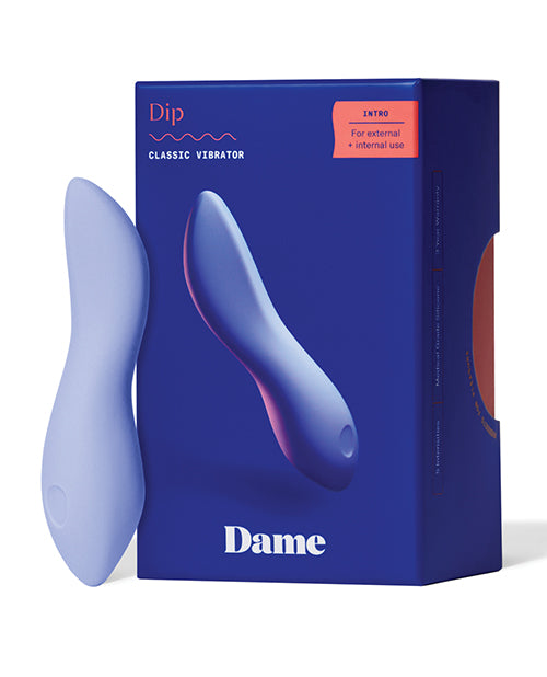 Dame Dip Classic Vibrator - Periwinkle: Intense Satisfaction Product Image.