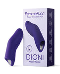 Vibrador para dedo portátil Dioni de Femme Funn - Púrpura oscuro: placer manos libres