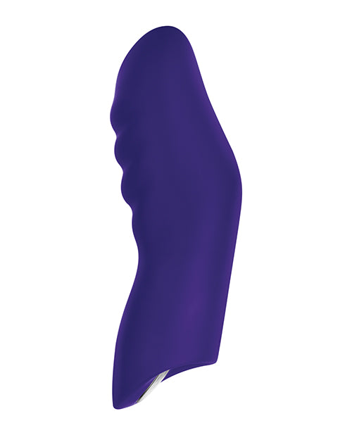 Vibrador para dedo portátil Dioni de Femme Funn - Púrpura oscuro: placer manos libres Product Image.