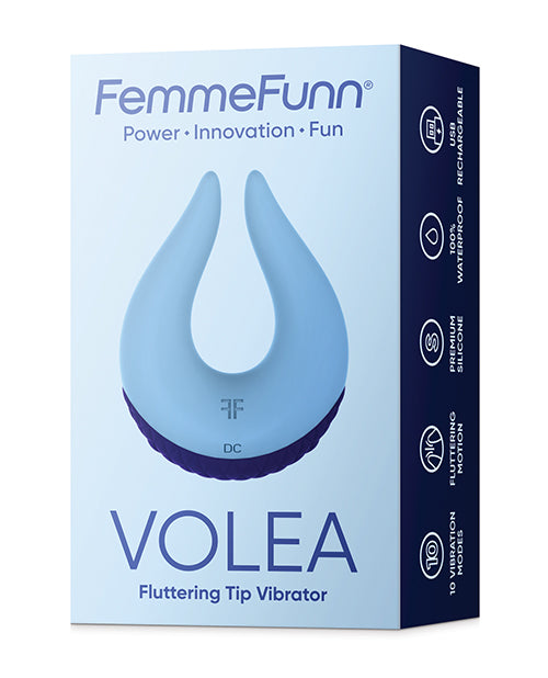 Femme Funn Volea: Vibrador con punta ondeante de color morado oscuro Product Image.