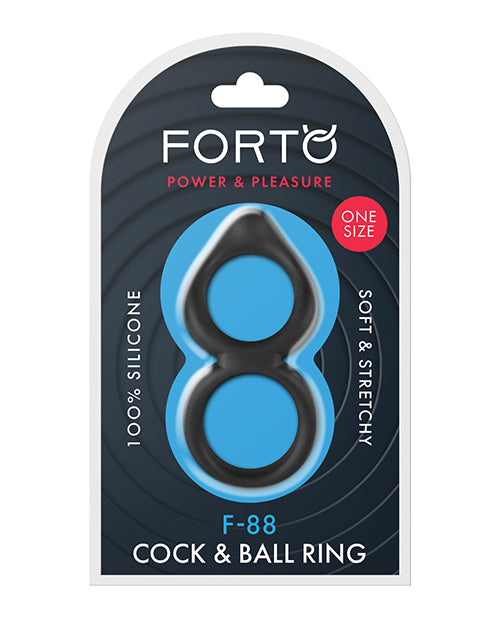 Forto F-88 Double Ring: Premium Liquid Silicone Pleasure Product Image.