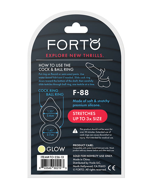 Forto F-88 Double Ring: Premium Liquid Silicone Pleasure Product Image.