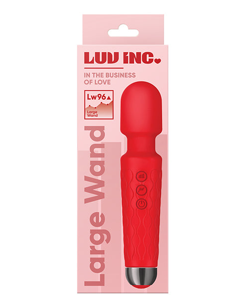 Luv Inc. 8" Large Wand in Coral: Effortless Styling Product Image.