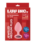 Luv Inc. 寶石矽膠肛塞 - 粉紅閃光
