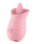 Luv Inc. Vibrador parpadeante con lengua rosa - Máximo placer