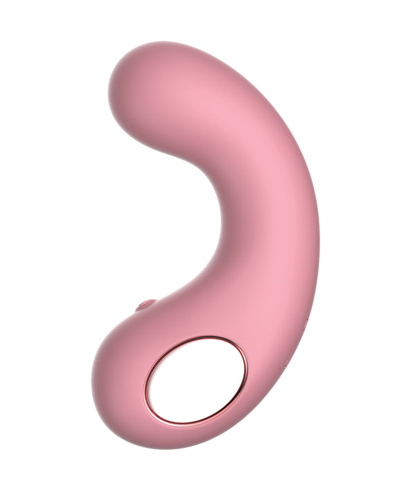 Luv Inc. Curved Vibrator: Pink Pleasure Powerhouse Product Image.