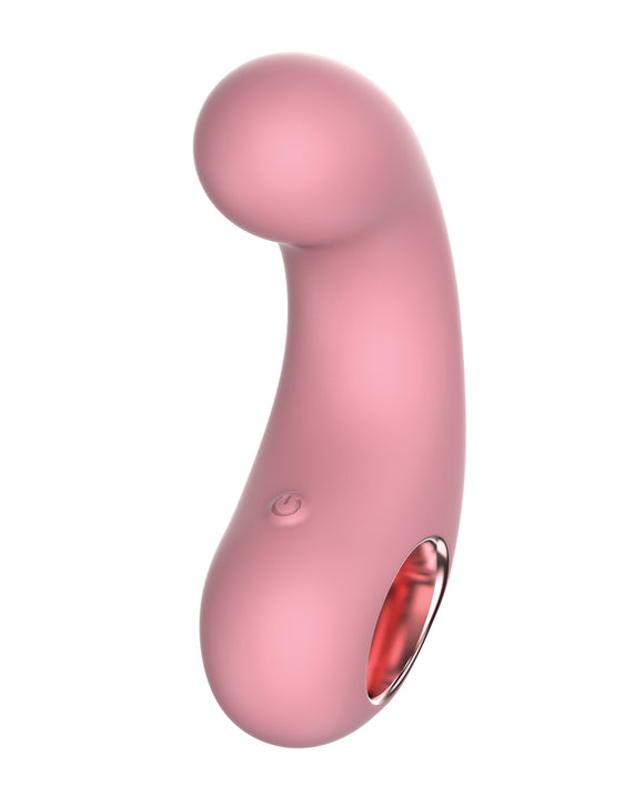 Luv Inc. Curved Vibrator: Pink Pleasure Powerhouse Product Image.