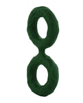 Anillo en C doble con eje verde mediano: potenciador del placer definitivo
