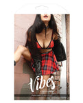 Vibes Fuck Off Plaid Skirt in L/XL