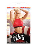 Vibes Extra Spicy Lace Halter Bralette & Cheeky Panty Set