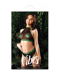 Vibes That's Dope Halter Top & Retro Panty Set in Timeless Black