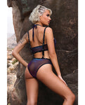 Vibes Stardust Black Halter Top & Suspender Bottoms