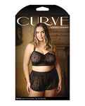 Conjunto de top halter y pantalones cortos Nova Star de Curve - Negro