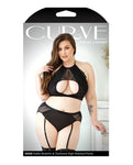 Conjunto de lencería con superposición de encaje Sadie de Curve