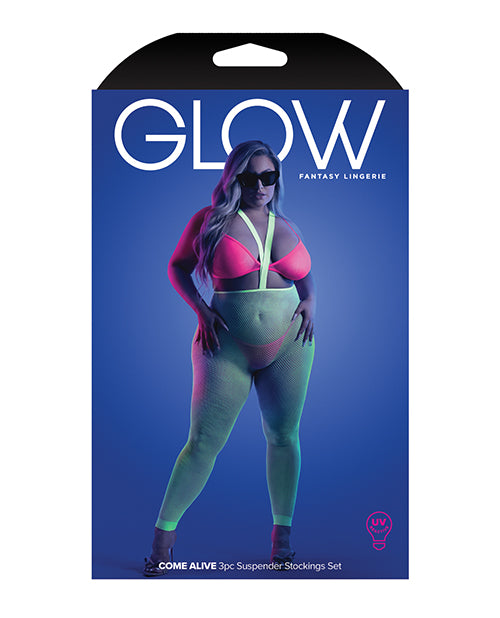 Conjunto de lencería Glow Come Alive Product Image.