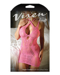 Pink Lace Multiway Strap Dress by Vixen