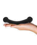 Glas Double Bull Glass Dildo in Black - Elegance in Pleasure