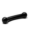 Glas Double Bull Glass Dildo in Black - Elegance in Pleasure