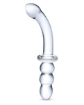 Glas 8" Ribbed G-Spot Glass Dildo: A Symphony of Pleasure