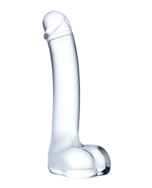 Glas 7" Realistic Curved Glass G-Spot Dildo: Ultimate Pleasure Awaits Product Image.