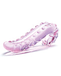 Glas 6" Lick-it Glass Dildo - Pink: Textured Pleasure & Luxury