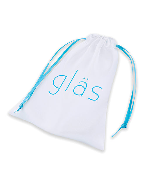 Glas Plug anal de cristal Bling Bling de 3,5" - Transparente: Lujo y Glamour Product Image.