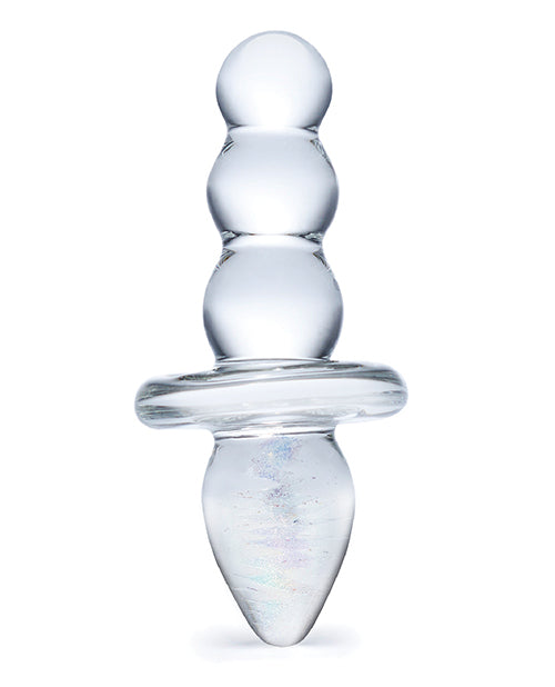 Plug anal de cristal con cuentas Glas Titus: máximo placer y versatilidad Product Image.