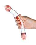 Consolador doble de cristal Sensory Bliss & G-Spot Delight de Glas