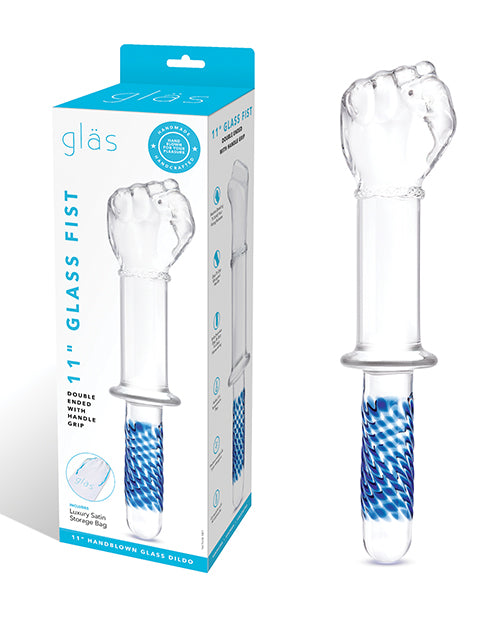 Glass 11" Fist Double Ended w/Handle Grip - featured product image.