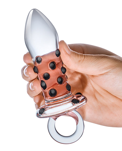 Tapón anal de cristal para chupete Glas: Sensory Bliss Product Image.