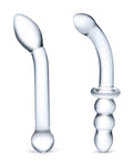 Juego de consoladores de cristal Glas Clear G-Spot: un viaje de placer exquisito