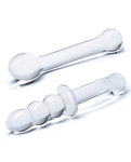 Juego de consoladores de cristal Glas Clear G-Spot: un viaje de placer exquisito