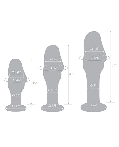 玻璃頭盔頭肛門訓練套件 - 3 件套 Product Image.