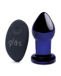 Glas Blue Rechargeable Vibrating Butt Plug - Beginner's Delight