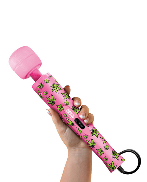 Stoner Vibes Pink Kush Wand Massager 🌿 Product Image.