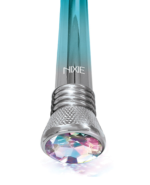 Nixie Blue Ombre Glow Waterproof Bulb Vibe - 10 Function Pleasure & Eco-Friendly Product Image.