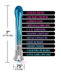 Nixie Blue Ombre Glow Bombilla vibratoria impermeable - Placer de 10 funciones y respetuoso con el medio ambiente