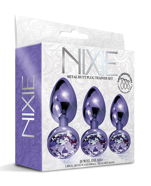 紫色金屬 Nixie Jewel 肛塞套裝 Product Image.