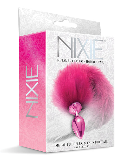 人造毛尾的 Nixie 金屬對接塞：奢華與魅力 Product Image.
