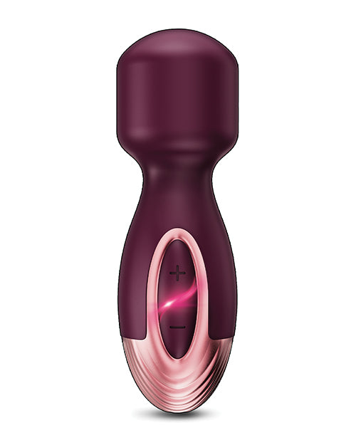 Zola Mini Wand: Placer de lujo en Borgoña/Oro rosa Product Image.