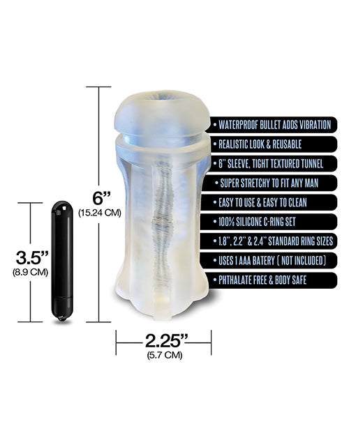 MSTR B8 Bum Rush Vibrating Ass Pack - Kit of 5 Clear Product Image.