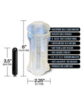 Kit de paquete de boca vibratoria MSTR B8 Lip Service - Juego de 5 transparentes