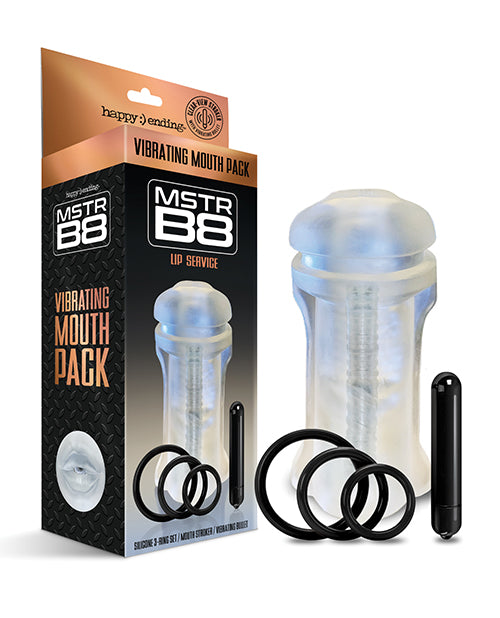 MSTR B8 Lip Service 震動口腔包套件 - 5 件套透明 Product Image.