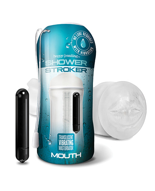 Boca vibratoria Clear Shower Stroker: máximo placer en solitario Product Image.