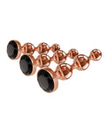 Gender X Luxury Rose Gold & Black 3-Piece Plug Set