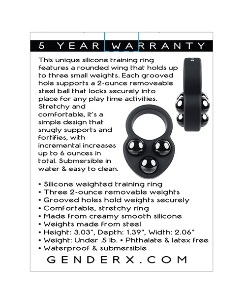 Elevate Fitness - Silicone Weighted Workout Ring by Gender X Product Image.