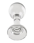 Sex X The Baller Glass Plug - Transparente: Sensual Plug de lujo