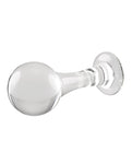 Sex X The Baller Glass Plug - Transparente: Sensual Plug de lujo